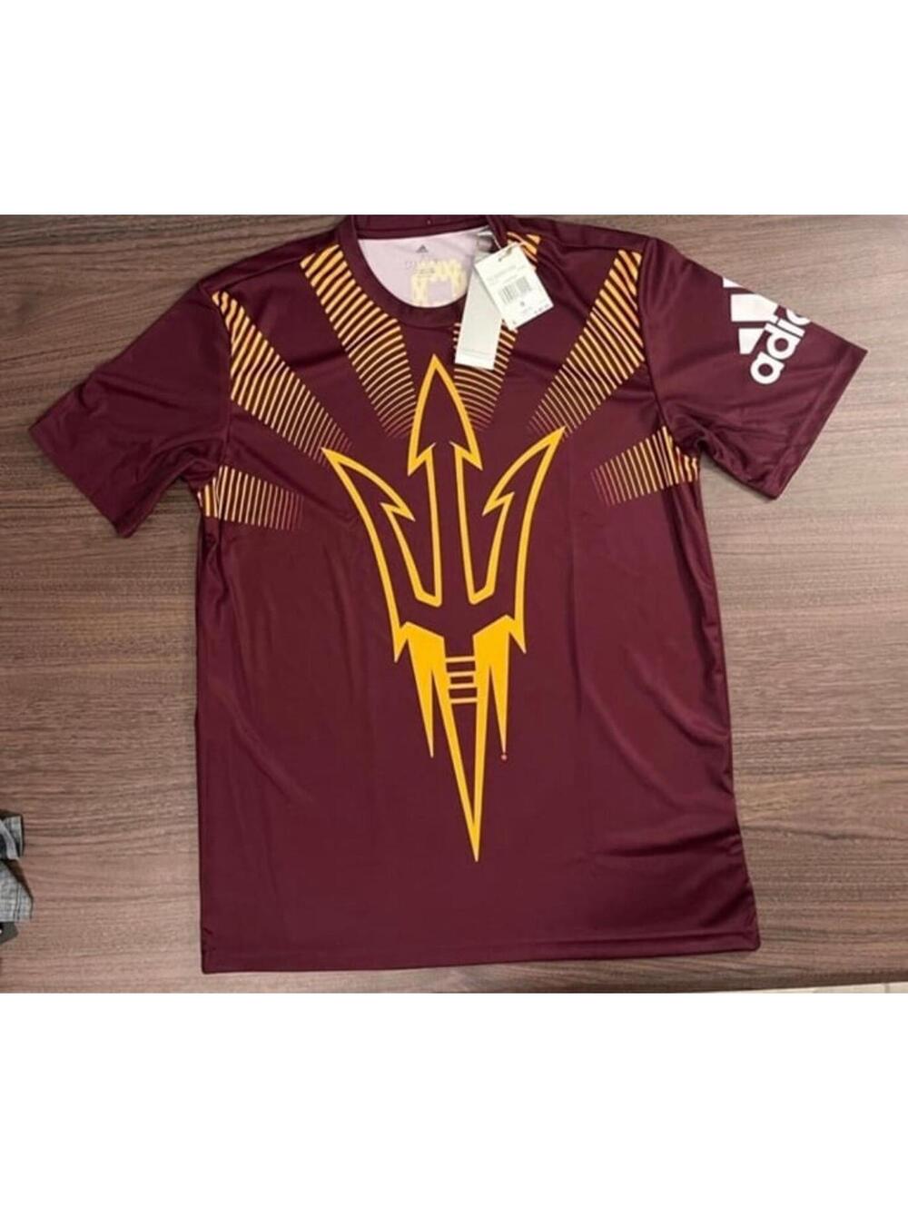 New Adidas Arizona State Sun Devils adidas Tailgate Jersey - Mens size Small
